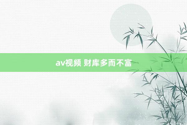 av视频 财库多而不富