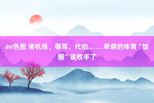 av色图 堵机场、辱骂、代拍……乖僻的体育“饭圈”该收手了