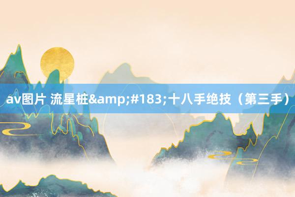 av图片 流星桩&#183;十八手绝技（第三手）